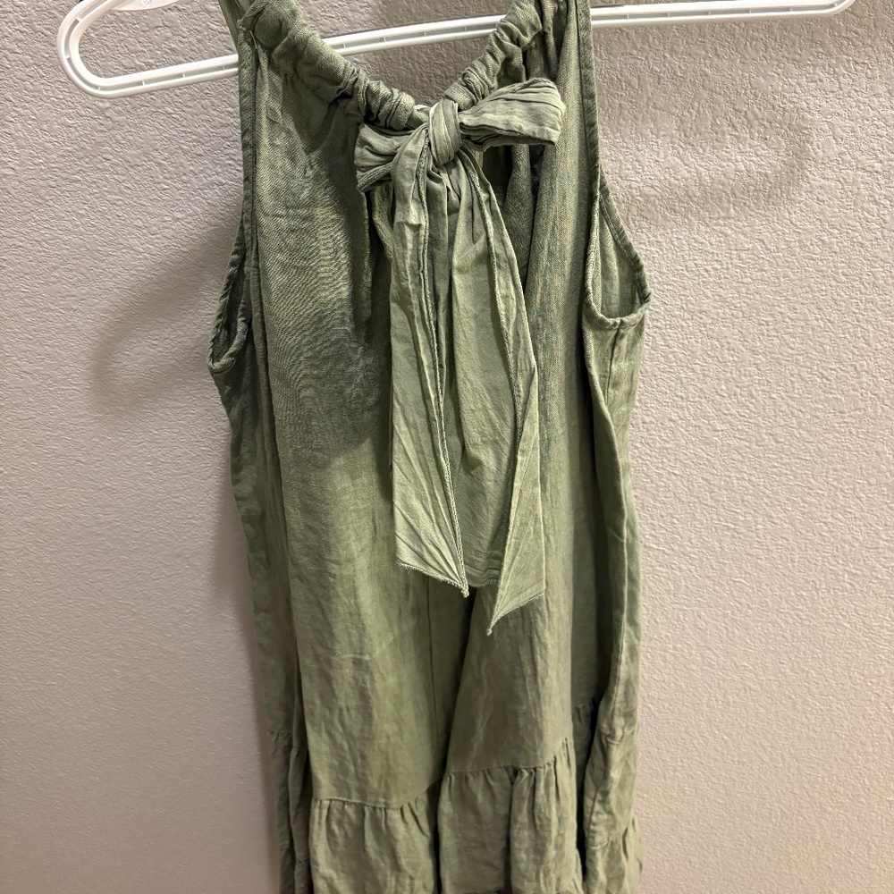 NWT - Bellambra Linen Dress Sage Green